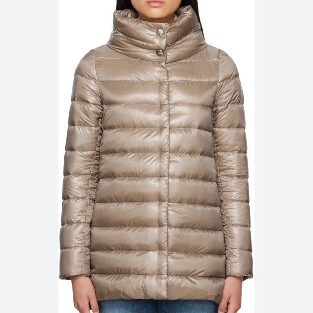 Herno Amelia Puffer Jacket Taupe 6